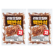 해야미 리얼 맥반석 오징어 채, 2개, 150g