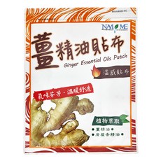 南美藥廠 薑精油溫感貼布 氣味芬芳 溫暖舒適, 6片, 1包