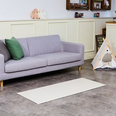 딩동펫 반려동물 미끄럼방지 매트, 크림 베이지, 1개