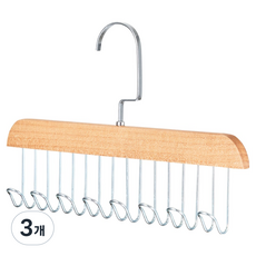 AKEIBY 高級型多用途8孔衣架, 3個, 木質