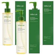 밀바랩 제주 대나무 모공 청정 딥 클렌징 오일, 3개, 245ml
