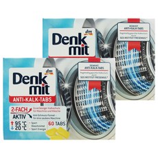 dm Denk mit 德國洗衣機清潔劑, 60錠, 60g, 2盒