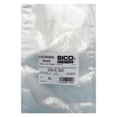 SICO 舒肥專用耐熱120度包裝袋 20x30cm 厚90μ 義大利產, 厚 90μ 20 x 30 cm, 50個, 1包