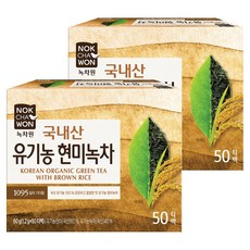 NOKCHAWON 綠茶園 韓國產玄米綠茶, 1.2g, 50包, 2盒