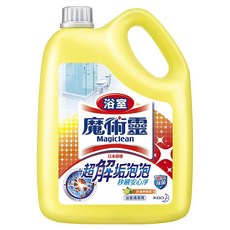 Kao 花王 Magiclean 魔術靈 浴室清潔劑 3.8L, 去污秒刷淨 潔淨光亮又安心, 1桶
