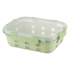 Kinyo 清透耐熱保鮮盒 KLC-2105 新芽綠 1.05L, 1入, 1個