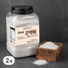 씻어나온 곤약미 통, 3kg, 1개입, 2개