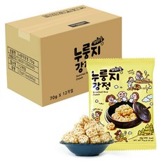 가마솥 누룽지 강정, 70g, 12개