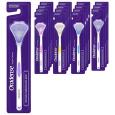 Auradens 舌頭清潔器 4 種+便攜式保護帽套組, 4組