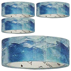 CARD LOVER 信的戀人 德德小品集 花朝和紙膠帶 15mm x 3m 4卷, 露濃, 1組