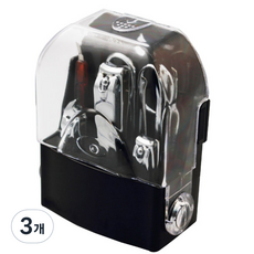 七星方形磨刀器套裝 8, 銀, 3個