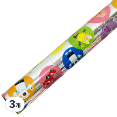 뽀로로 증착롤 포장지 대, 실버, 3개