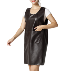 雷奧文斯 防水背心式圍裙, 深棕色