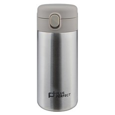 PLUS PERFECT 理想 晶鑽316陶瓷彈蓋保溫杯, 不鏽鋼色, 350ml, 1個