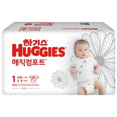 HUGGIES 好奇 Magic Comfort 舒適黏貼型尿布, 第1階段, 60片