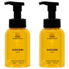 코코리제주 감귤 가득 거품비누, 300ml, 2개