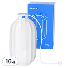 Bropick 自動大容量放置型馬桶清潔劑, 16個, 250g