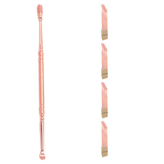 Y592雙頭掏耳棒 玫瑰金 不鏽鋼 雙頭設計, 10支, 4包