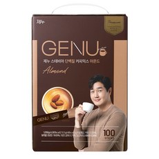 Genu 甜菊糖蛋白即溶咖啡 杏仁, 10.5g, 1盒, 100條