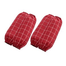 타미나요 편리한 팔 토시 2p, 빅 체크 레드