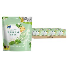 白蘭 植萃香氛洗衣球補充包 清新白茶 230g, 23顆, 12袋