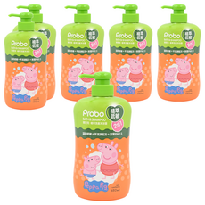 Probo 博寶兒 植萃洗髮沐浴露 佩佩豬, 溫和低敏 不流淚配方 清潔PM2.5, 650ml, 6瓶