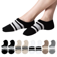 Si Ner socks 男用 前後加強 中心條紋 直角隱形襪 8雙組