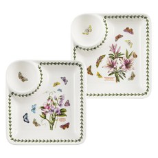 포트메리온 보타닉가든 만두 접시 2종 세트, 1세트, 단품, 스위트피 + 아잘리아