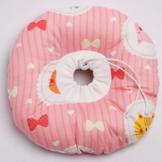 반려동물 목쿠션 넥카라 FYQ011 핑크고양이 XS, 1개