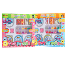 史萊姆 亮粉 珠子工藝, 2套, 混合顏色