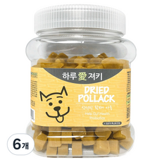 하루애 강아지 져키, 황태, 400g, 6개