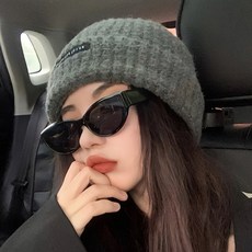 XNR 防紫外線貓眼偏光太陽眼鏡, 黑色, 1個