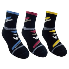 WOAWOA 十倍吸汗能量登山襪, 3雙, 經典斜紋, M