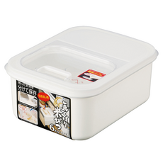 Inomata 6公斤米箱 附量杯 米桶保鮮盒, 1個, 白色