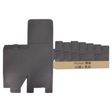 博美包裝 黑卡無印紙盒 Set 台灣製造 適用咖啡包, 11 x 10.5 x 10.5cm, 黑色, 1包