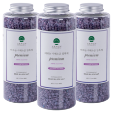 아르논 로맨틱퍼플 사해소금 입욕제 러브멜로우향, 900g, 3개