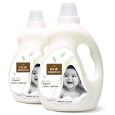 I'SOP Sensitive嬰兒衣物柔軟精 爽身粉香, 2L, 2入