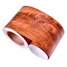 iINDOORS 木紋踢腳線 腰線貼 Q款, PVC材質 10x1000cm