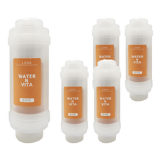 LUDA 維他命C 香氛蓮蓬頭濾芯, 5個, 柚子