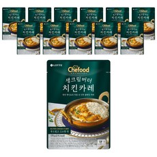 쉐푸드 토마토 생크림버터 치킨카레, 170g, 12개