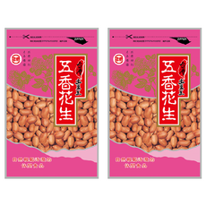 台灣土豆王 五香花生, 精選台灣優質花生，五香風味濃郁，傳統工藝製作，方便包裝, 130g, 2包