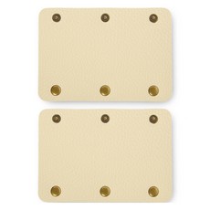 Knitt 人造皮革包包提把保護套 手工藝品配件, 象牙白, 2個