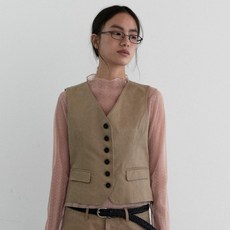 MA JOURNEE SUEDE SLIM DETAIL 背心