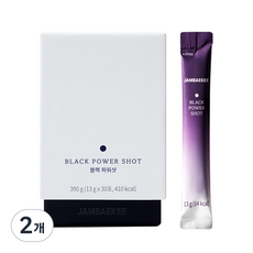 잠백이 블랙 파워샷 흑마늘즙 30p, 390g, 2개