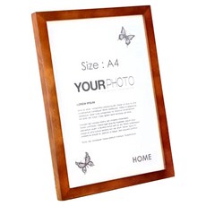 iINDOORS 北歐簡約 6x12 英吋 進口無節松木相框, 21 x 29.7 x 2cm, 咖啡色, 1個