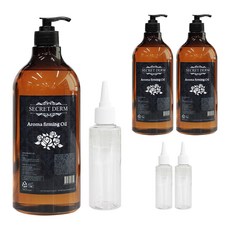 시크릿덤 아로마 퍼밍 마사지오일 로즈마리향 + 펌프 + 공병 100ml, 1L, 3개