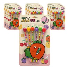 Pinkfoot 蔬果造型橡皮擦鉛筆 6款, 混色, 10組