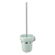 DAY&DAY 日日家居 馬桶刷架, 瓷杯附黃銅固定座 - 2002BC, 鍍鉻, 122 x 152 x 400mm 圓內徑95mm