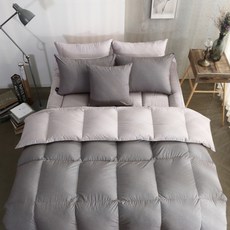 라셀렌 폴란드 80 진드기방지 컬러 구스다운 이불, 차콜