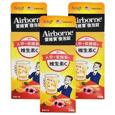 Schiff AIRBORNE 愛維寶 發泡錠, 富含10種維生素C, 10錠, 3盒